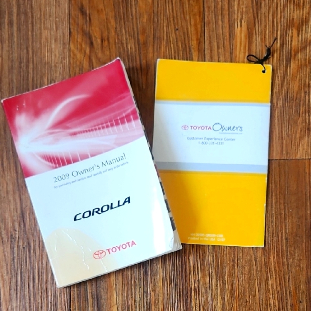 2009 TOYOTA COROLLA OWNER MANUAL